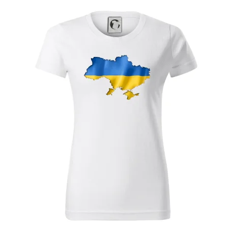 Ukrajina vlajka mapa