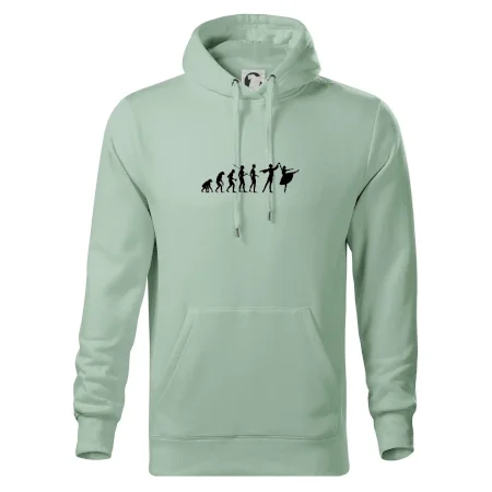 Evolúcia tanec - muž a žena so sukňou