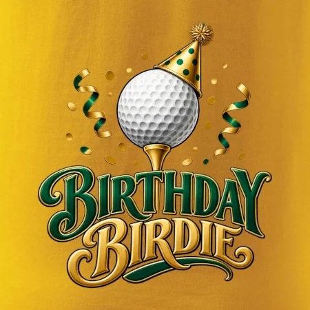 Narozeninové birdie s golfovým míčkem