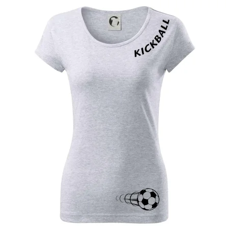 Kickball nápis šikmo