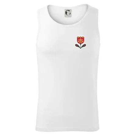 Folklór na prsníku tulipán