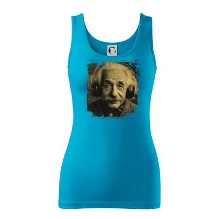 Albert Einstein so slúchadlami