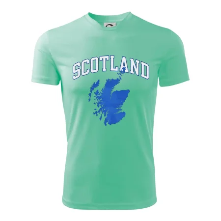 Scotland nápis s mapou
