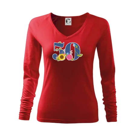 Kvetinové číslo kreslené - 50