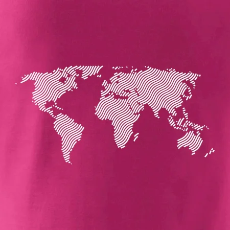 Mapa sveta odtlačok