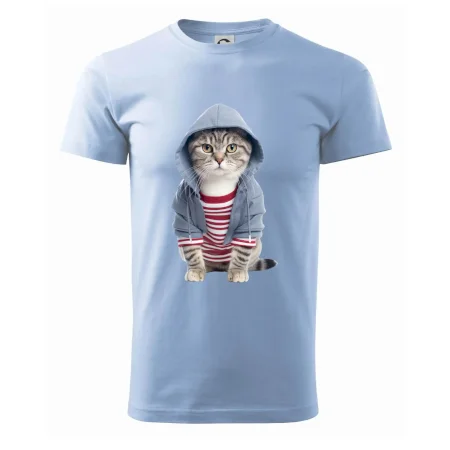 Mačka v pruhovanom triku