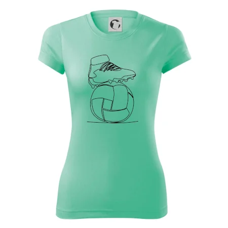 Futbalová lopta kopačka jedným ťahom