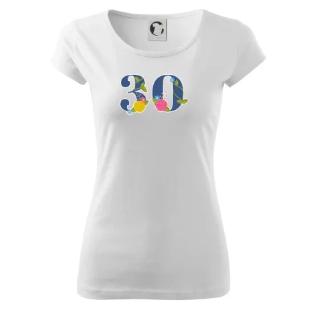 Kvetinové číslo kreslené - 30