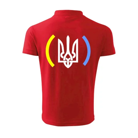 Ukrajina trojzubec s farbami
