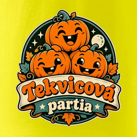 Tekvicová partia - tri veselé tekvice retro