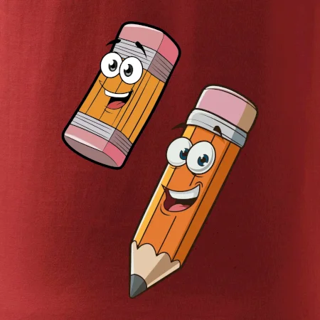 Parové tričko - Ceruzka a guma