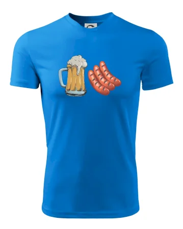 Pivo a klobása