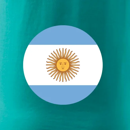 Argentína vlajka guľatá