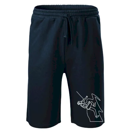 Lezec na skale jedným ťahom