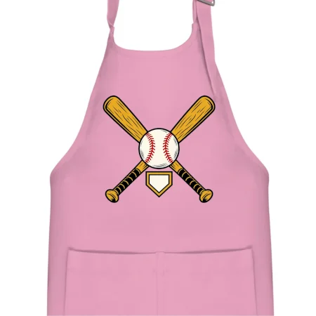 Zkřížené baseballové pálky a míček