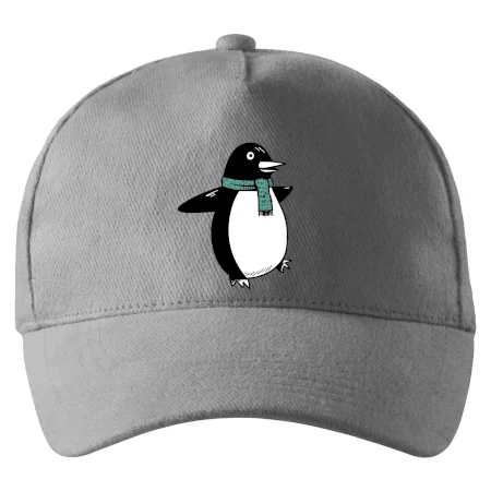 Tučniak so zeleným šálom