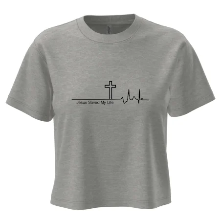 Jesus Saved My Life kríž ekg