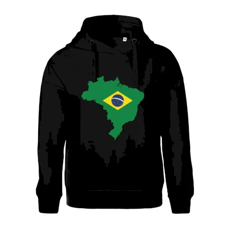 Brazília vlajka v mape