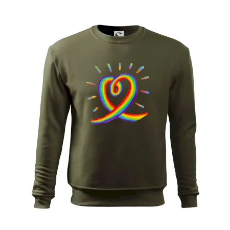Srdce pride dúha kreslená