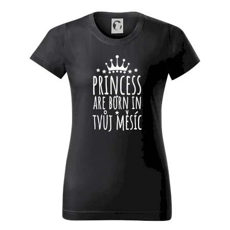 Princesses are born in (Vlastný nápis mesiac narodenia)