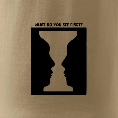 What do you see first? Pohár - Tváre