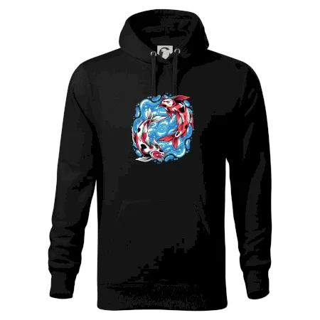 Yin & Yang Koi kapor - červený