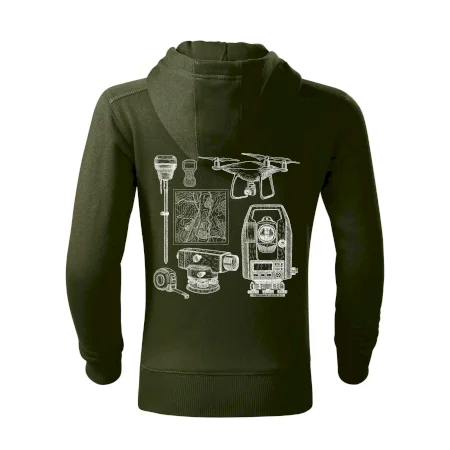Geodet teodolit dron