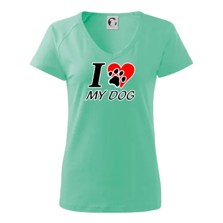 I love my dog - nápis