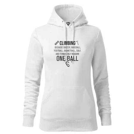 Climbing beacause one ball