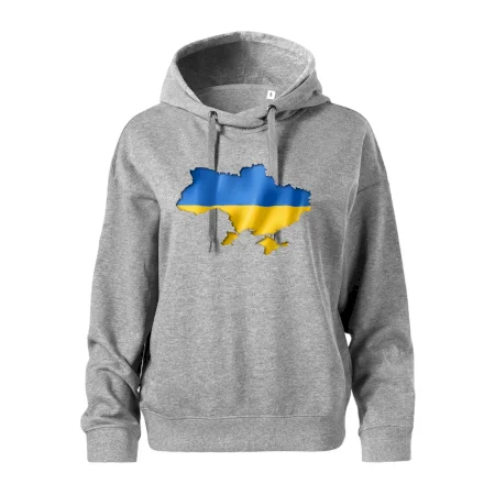 Ukrajina vlajka mapa