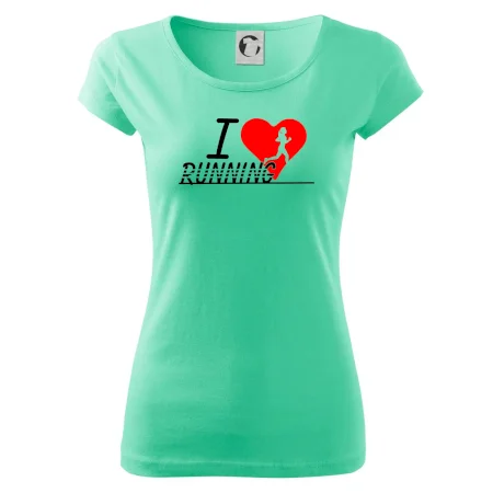 I love running dievča