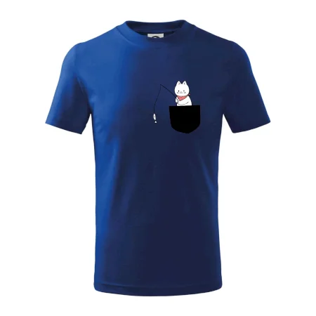 Mačka s rybou vo vrecku