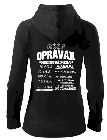 Hodinová mzda - opravár
