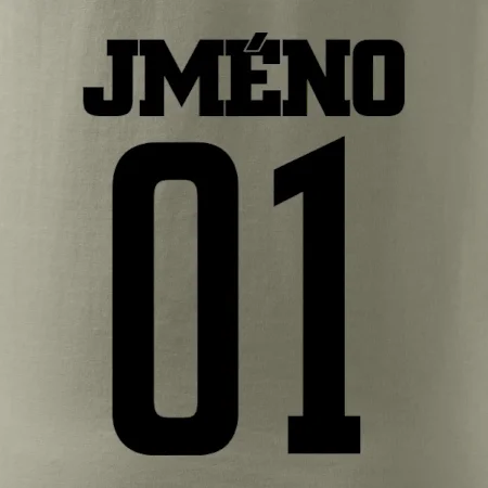 Futbalový dres - vlastné meno a číslo