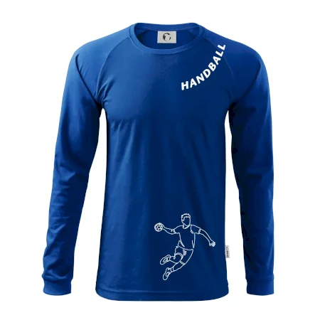Handball nápis šikmo