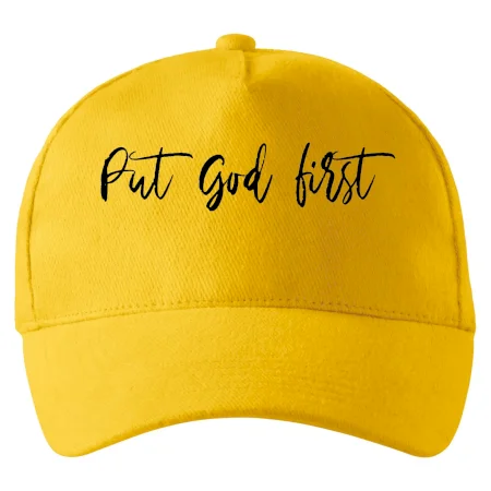 Put God first písací nápis