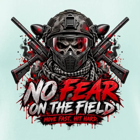 Lebka bojovníka – No Fear paintball