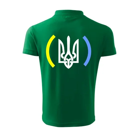 Ukrajina trojzubec s farbami