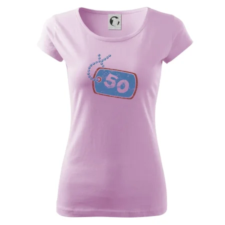 50 na krku štítok