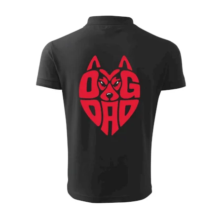 Dog dad nápis v hlavě
