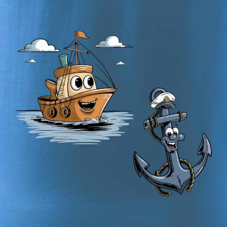 Parové tričko - Loď a kotva