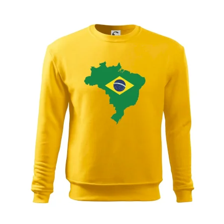 Brazília vlajka v mape