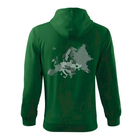 Mapa Európy - srdce v Ukrajine