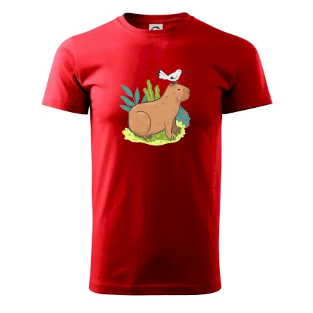 Kapybara a vtáčik