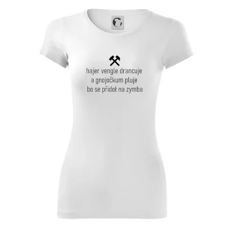 Hajer vengle drancuje a gnojočkum pluje bo se přidoł na zymba