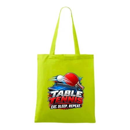 Stolní tenis pálka a míček eat sleep repeat