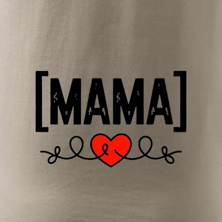 Nápis mama a srdce