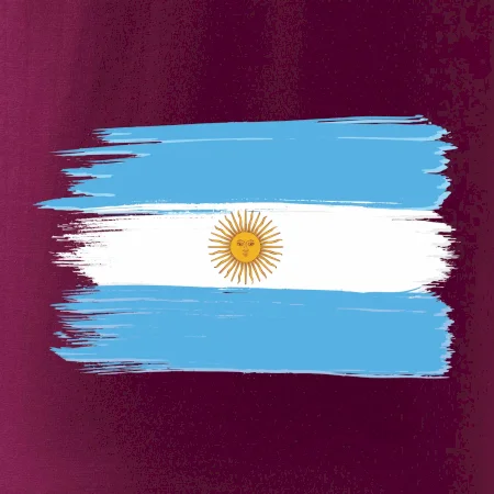 Argentína vlajka kreslená štetkou