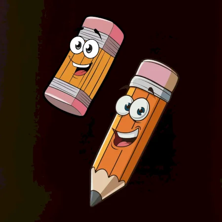 Parové tričko - Ceruzka a guma