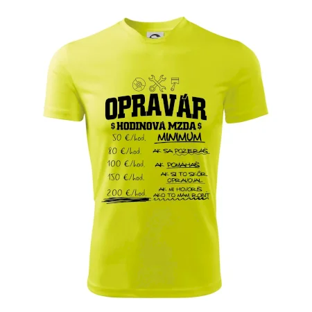 Hodinová mzda - opravár